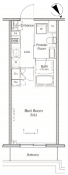 プラウドフラット渋谷富ヶ谷 307 間取り図