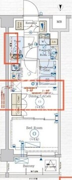 ジェノヴィア赤羽 305 間取り図