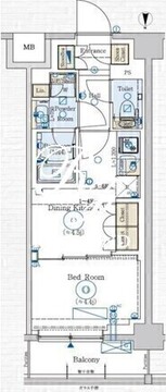 ジェノヴィア赤羽 508 間取り図