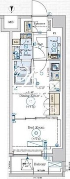 ジェノヴィア赤羽 606 間取り図