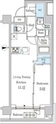 ジオエント中野弥生町 325 間取り図