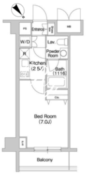 コンフォリア豊洲 516 間取り図