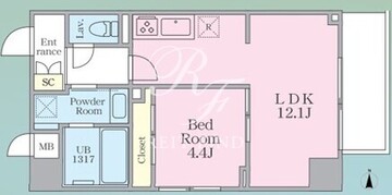 エスペリア 803 間取り図