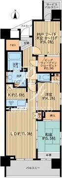 エコロジー錦糸町レジデンス 803 間取り図