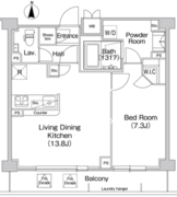 コンフォリア駒場 417 間取り図
