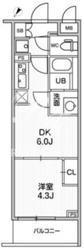 ライムレジデンス曳舟 111 間取り図