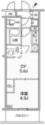 ライムレジデンス曳舟 206 間取り図