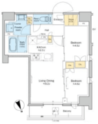 プラウドフラット清澄通り 1210 間取り図