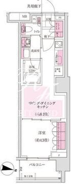 ディームス東陽町 208 間取り図