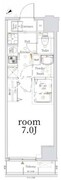 ログ銀座東 702 間取り図