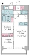 ドゥーエ西馬込2 711 間取り図