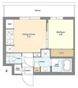 ベルファース三軒茶屋 106 間取り図