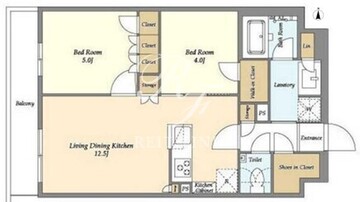 ベルファース三軒茶屋 504 間取り図