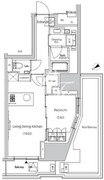 ザ・パークハビオ市ヶ谷ウエスト 402 間取り図 ?>