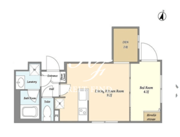 ラドゥセール西小山 503 間取り図