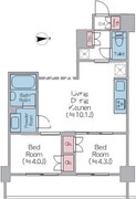 ドゥーエ西馬込2 414 間取り図