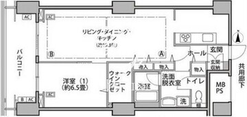 東雲キャナルコートCODAN 16-1004 間取り図