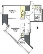 プライムメゾン本郷 803 間取り図