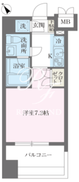 パシフィックレジデンス芝一丁目 1304 間取り図