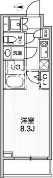 ウィーヴプレイス新蒲田 404 間取り図