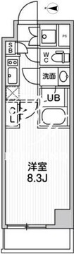 ウィーヴプレイス新蒲田 206 間取り図