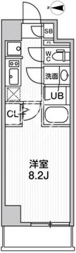 ウィーヴプレイス新蒲田 202 間取り図