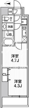 ウィーヴプレイス新蒲田 502 間取り図