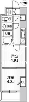 ウィーヴプレイス新蒲田 104 間取り図