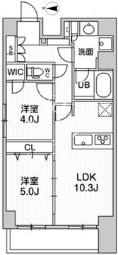 ウィーヴプレイス新蒲田 701 間取り図