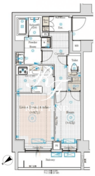 ブライズフォルム墨田 609 間取り図