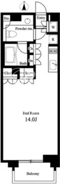 イプセ蒲田ウエスト 802 間取り図