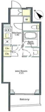 プライムメゾン大塚 1007 間取り図