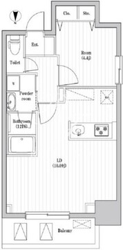 アーバンパーク日暮里 803 間取り図