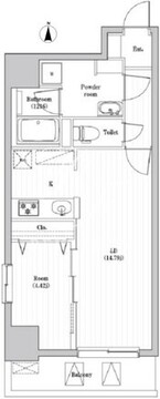 アーバンパーク日暮里 802 間取り図