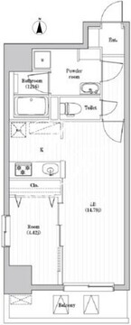 アーバンパーク日暮里 502 間取り図