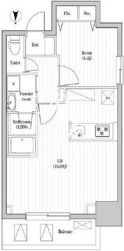 アーバンパーク日暮里 203 間取り図