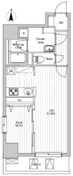 アーバンパーク日暮里 202 間取り図