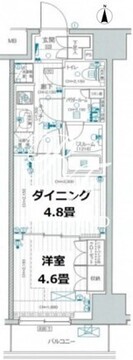 デュオステージ蒲田 1205 間取り図