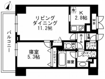 パークフラッツ学芸大学 409 間取り図