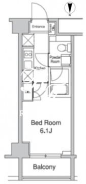 プラウドフラット蒲田2 1405 間取り図