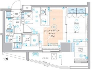 ブライズ大森本町 205 間取り図