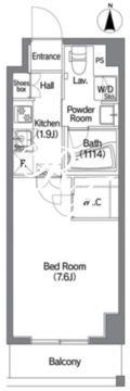 コンフォリア錦糸町DEUX 206 間取り図