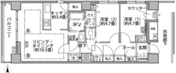 東雲キャナルコートCODAN 18-601 間取り図