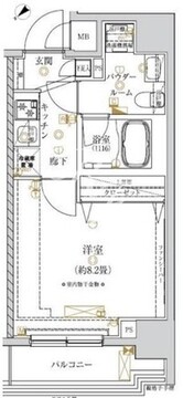 レガリス大塚 202 間取り図