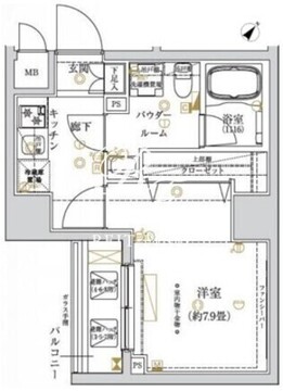 レガリス大塚 403 間取り図