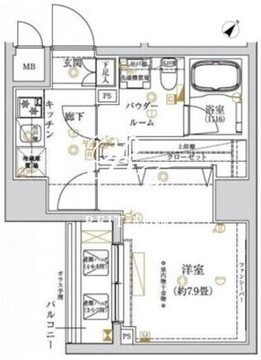 レガリス大塚 703 間取り図