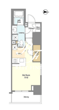 アスール両国 1204 間取り図