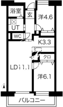 アクティ目黒駅前 1-617 間取り図