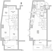 レジデンス桜新町ガーデン 107 間取り図