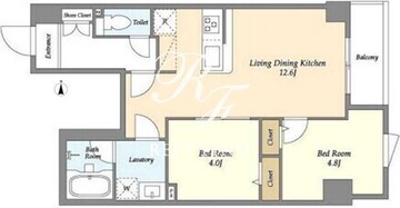 アルファコート町屋2 601 間取り図